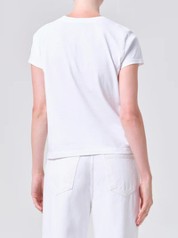 Adine Long Line Tee in White