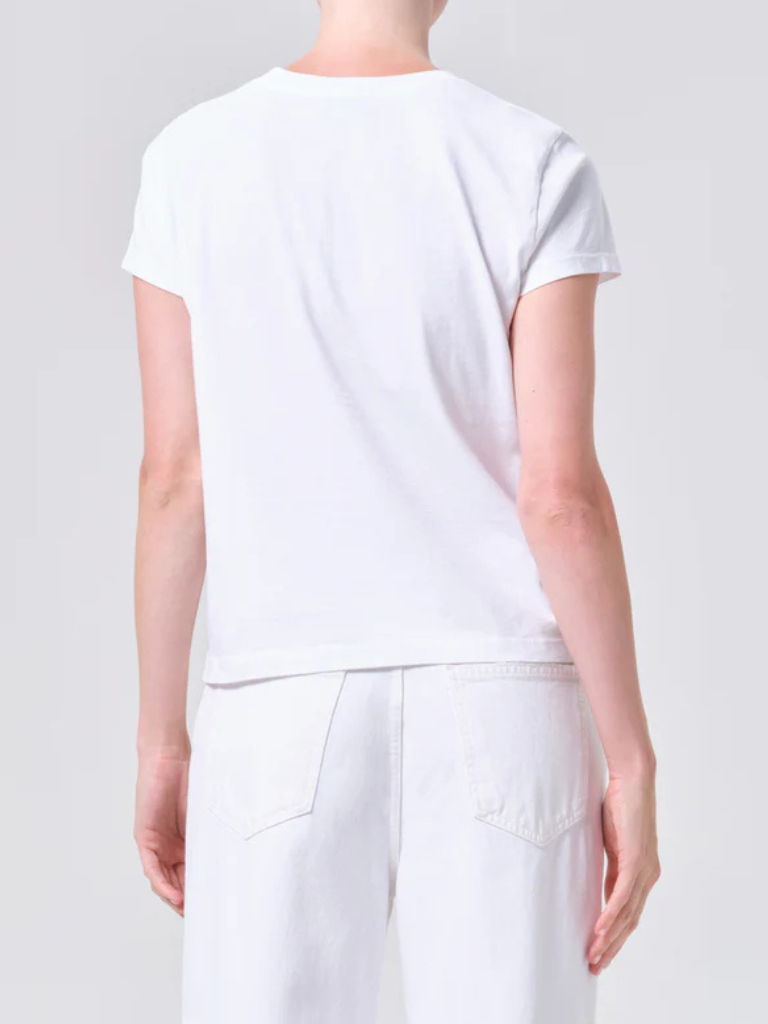 Adine Long Line Tee in White