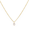 Sofia Slice Necklace in Gold Vermeil & Moonstone