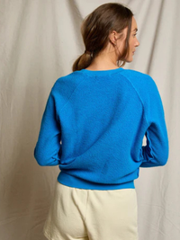 Ziggy Inside Out Shrunken Crew in Cobalt