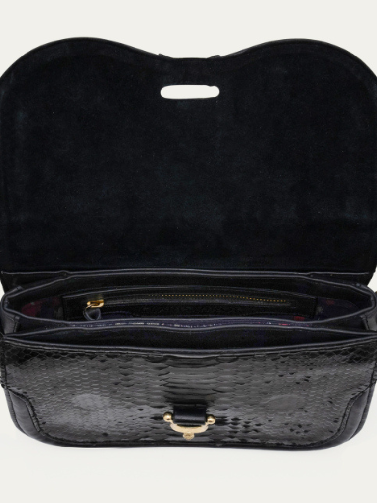 Manon Python Bag in Black