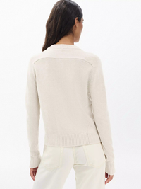 Wallace Crew Cardigan in Oatmeal