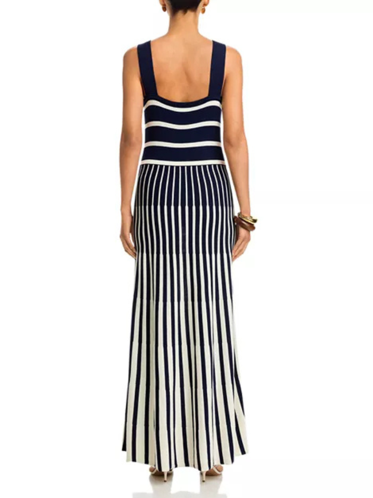 Aveline Dress in Milano Stripe