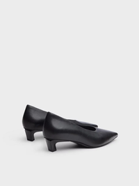 Paloma Leather Pump in Black