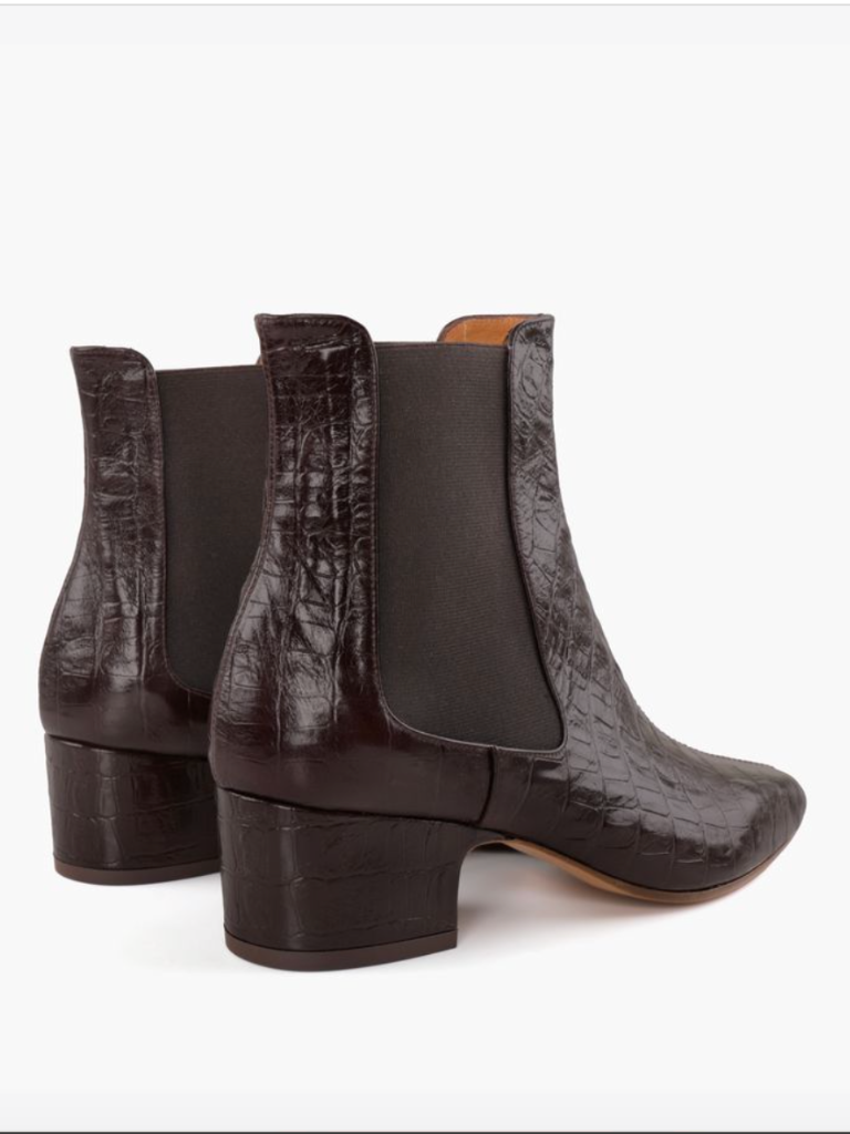 Coronel Bootie in Brown Croc