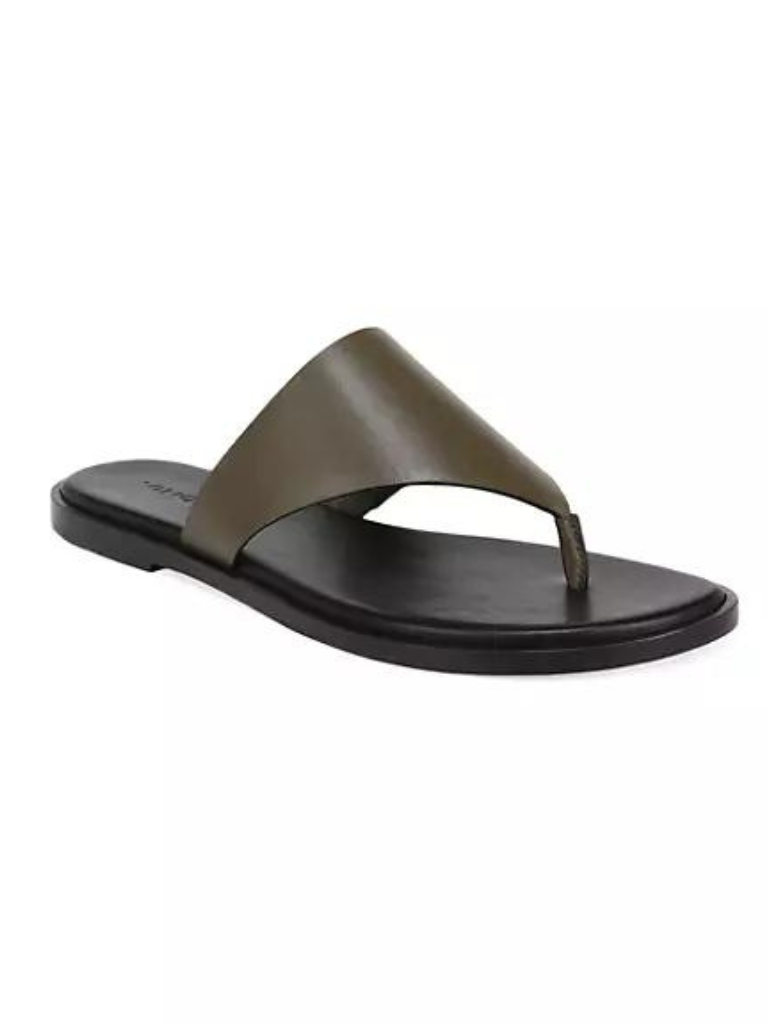 SEABIRD Peony & Tan Leather Thong Sandal