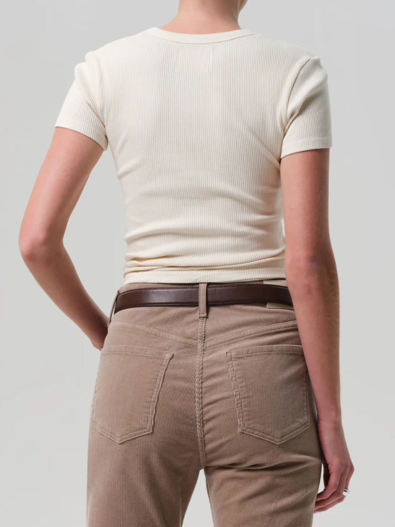 Maude U Neck Tee in Pashmina