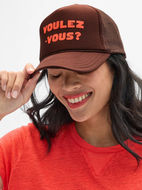 Voulez Vous Trucker Hat in Chocolate