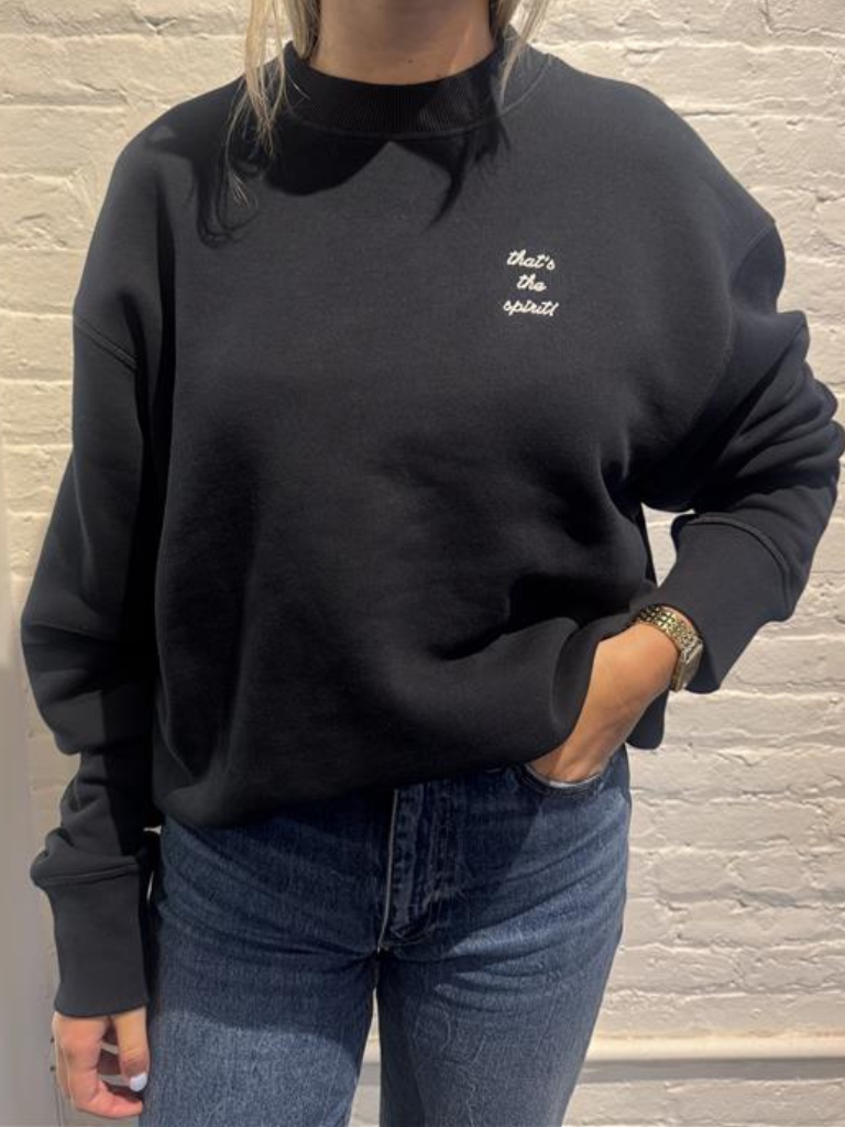 That's The Spirit Sweatshirt in Black