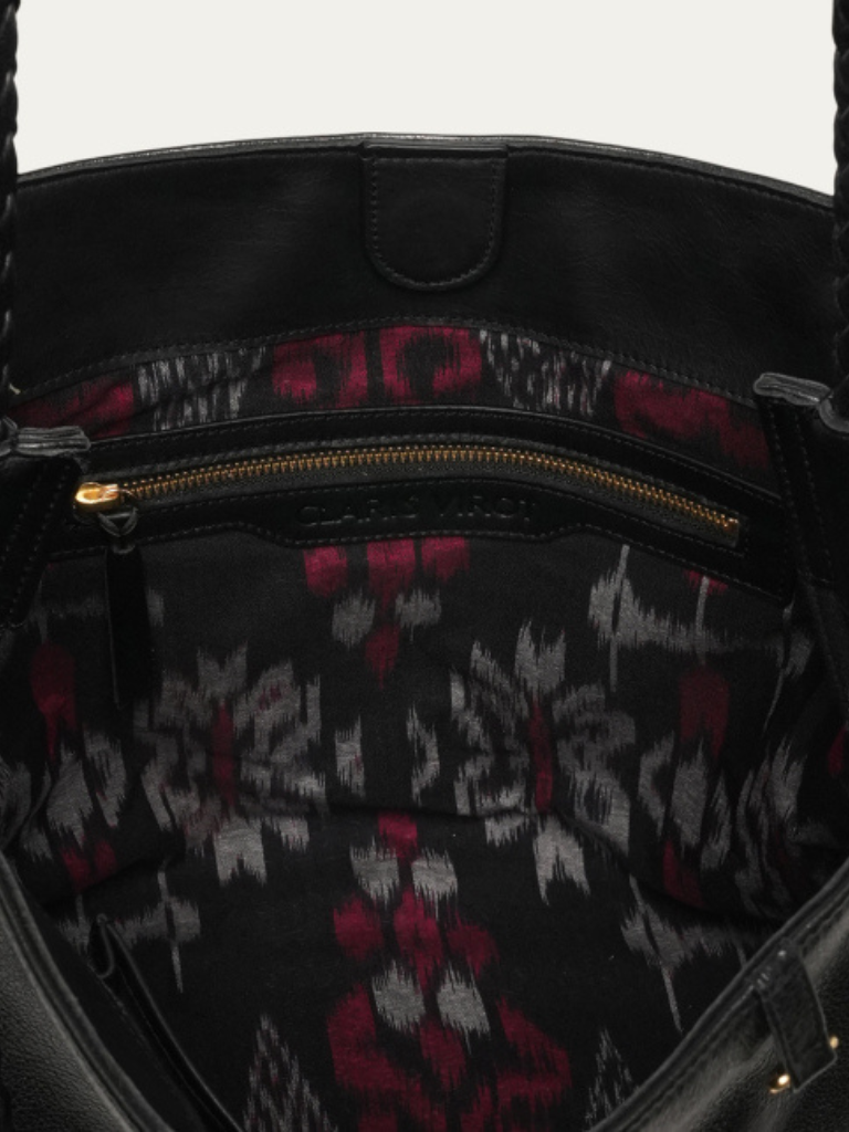 Denise Leather Bag in Black