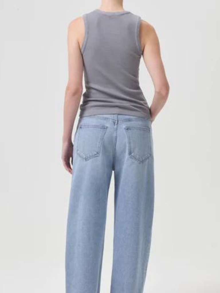 Poppy Scoop Neck Tank in Stormcloud