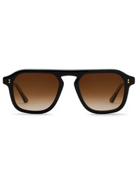 Zander Sunglasses in Black +Black Tea