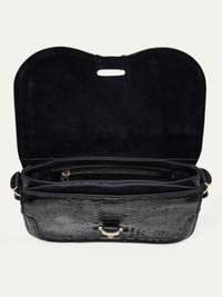 Mini Manon Python Bag in Black