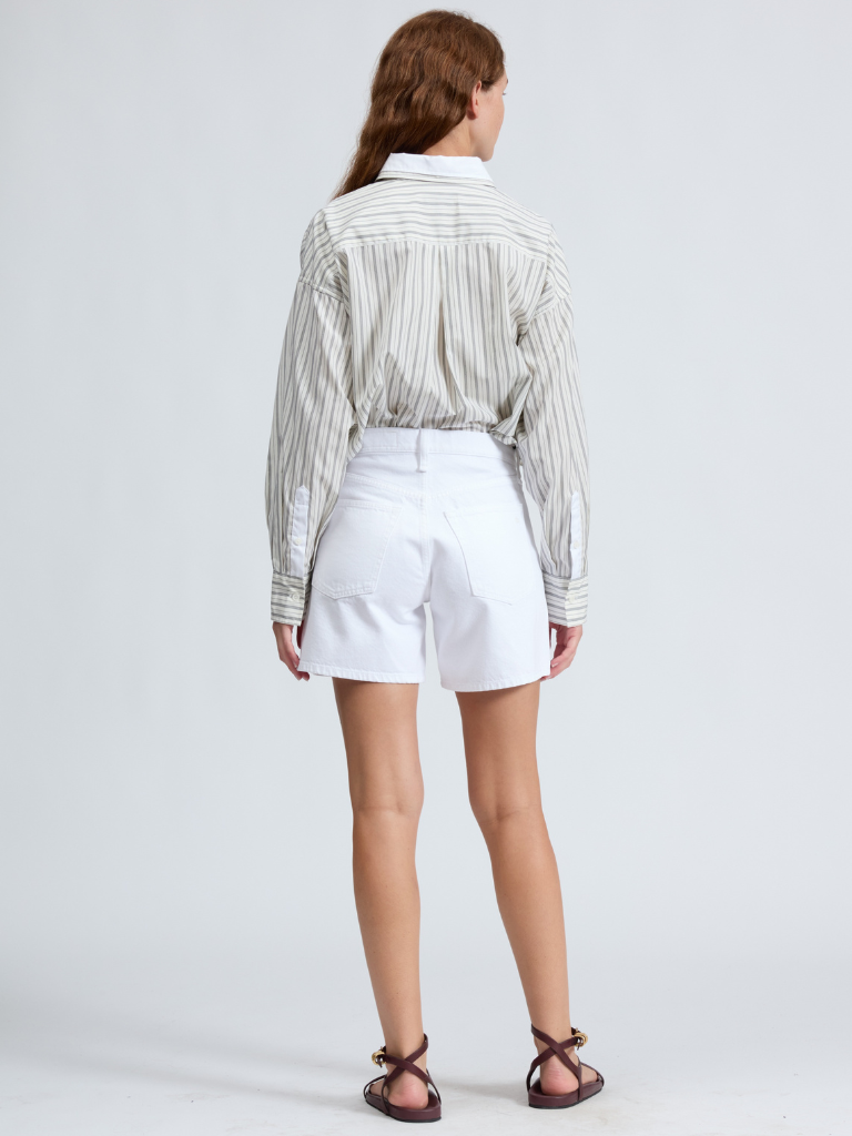 Kaia Denim Shorts in White