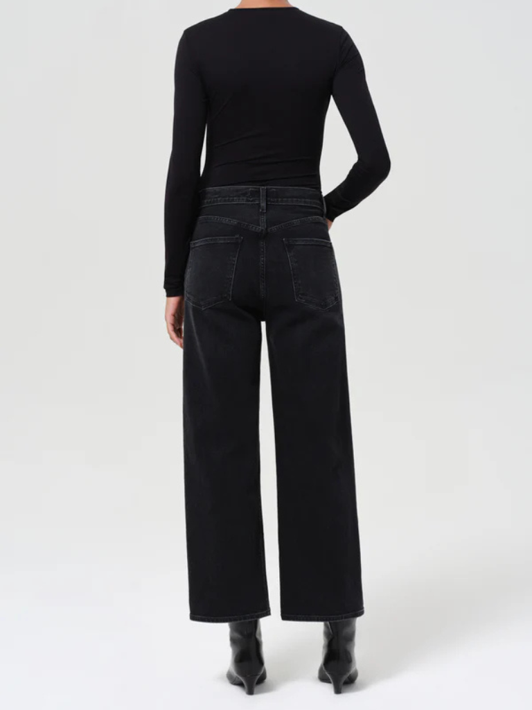 Ren High Rise Wide Leg Jean in Hush
