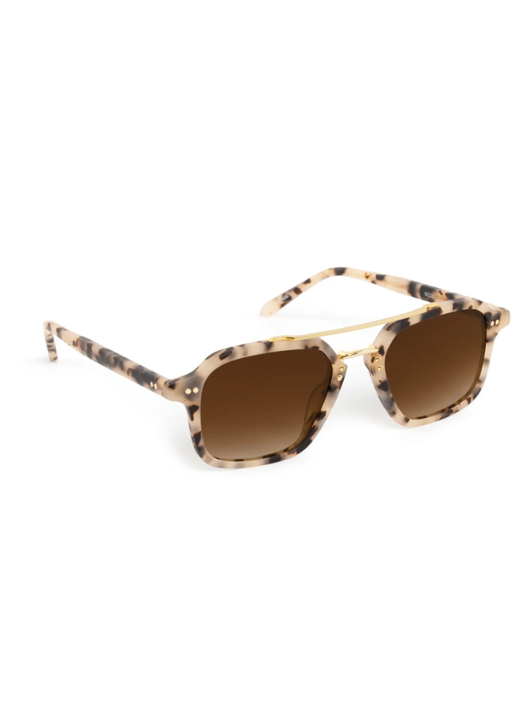 Colton Sunglasses in Matte Oyster 18K