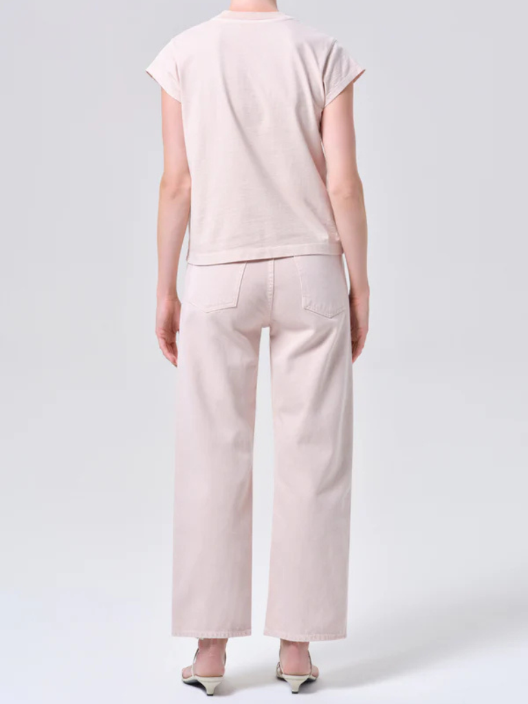 Ren High Rise Wide Leg Jean in Foundation