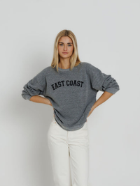 East Coast Oversized Crew in Grey
