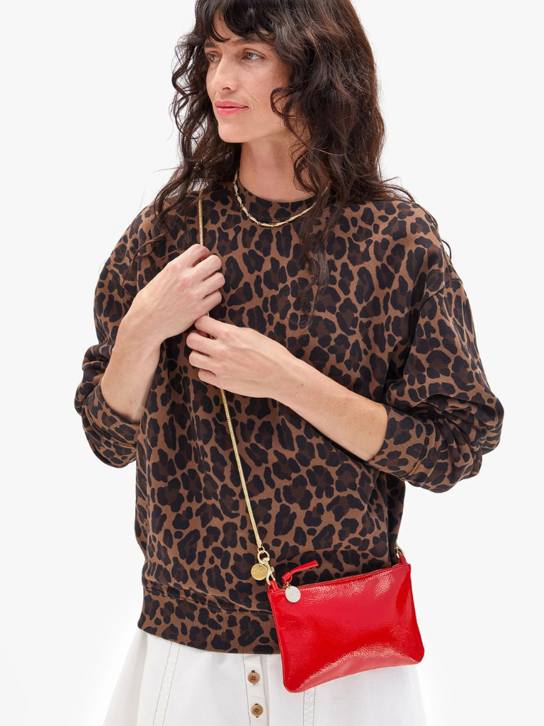 Wallet Clutch w/Tabs in Super Red
