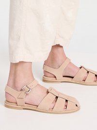 Sera Fisherman Sandal in Blush Suede