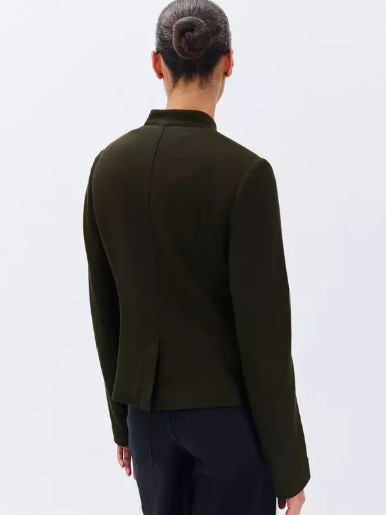 Mercer Wool Blazer in Army