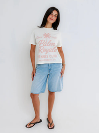 Palm Royale Tee in Off White