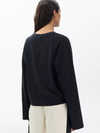 The Kelly Boxy Long-Sleeve Tee in Black