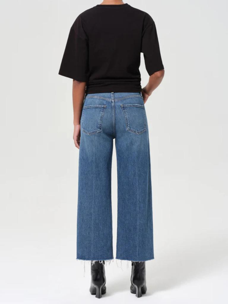 Ren High Rise (Stretch) Wide Leg Jean in Chord