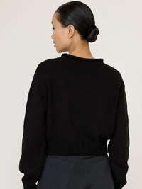 Mare Rolled Neck Sweater in Black