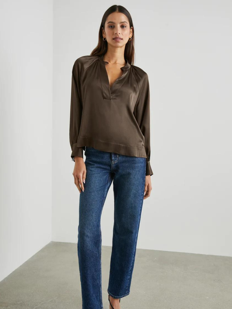 Wynna Blouse in Dark Moss