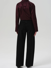 Ayla Baggy Jean in Solid Black