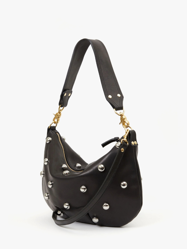 Moyen Messenger in Black w/Studs