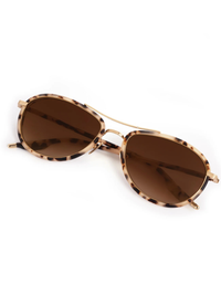 Dallas Sunglasses in Matte Oyster 18K
