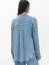 Miramar Long-Sleeve Lounge Shirt in Zoe