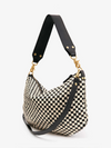 Moyen Messenger in Black & Cream Woven Checker