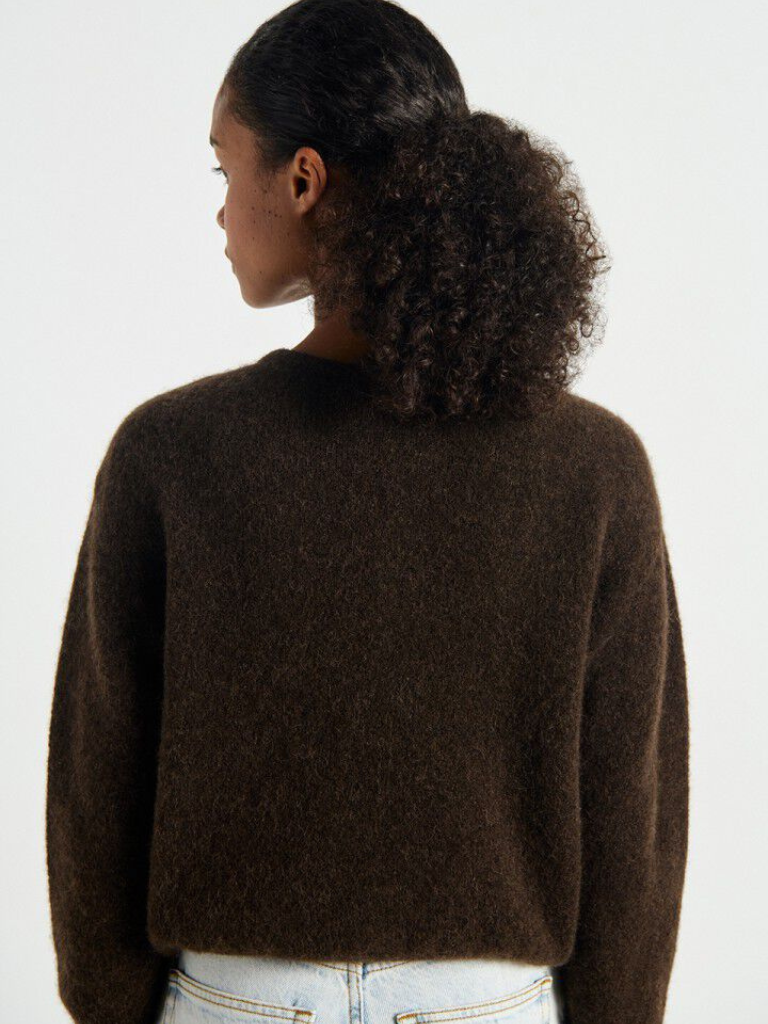 Vitow Cardigan in Coffee Melange