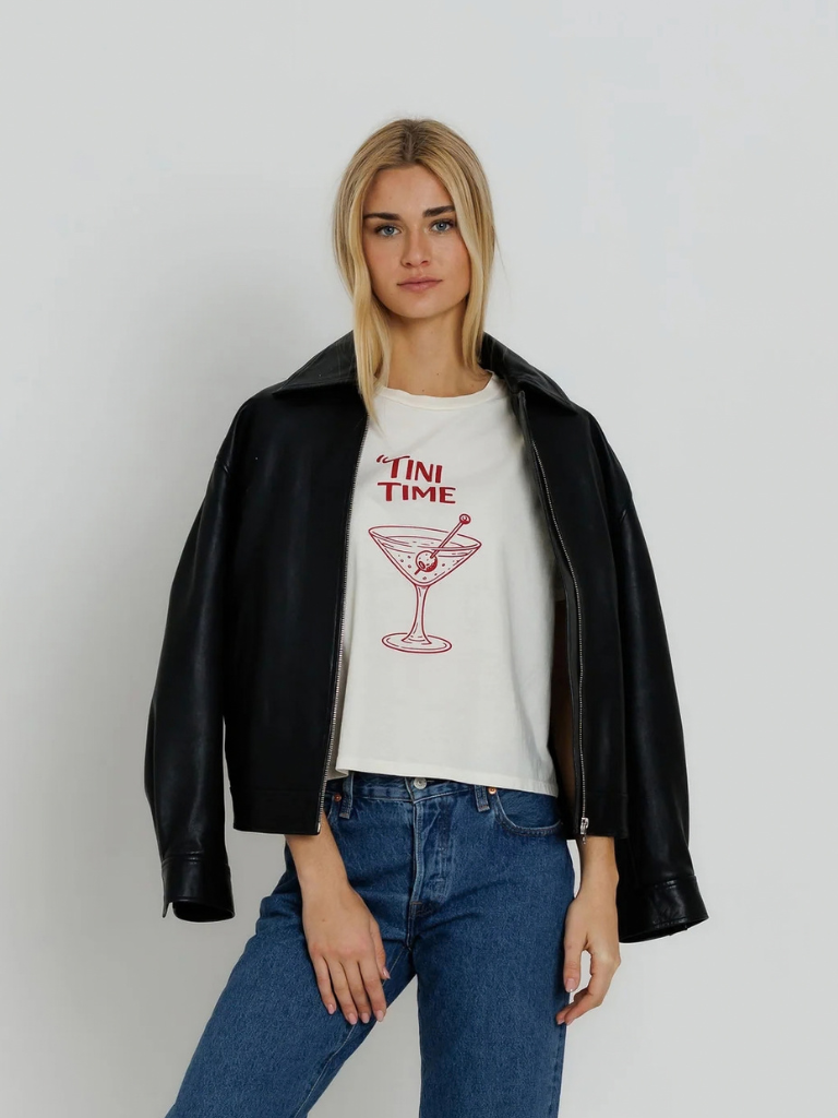 Tini Time Tee in White
