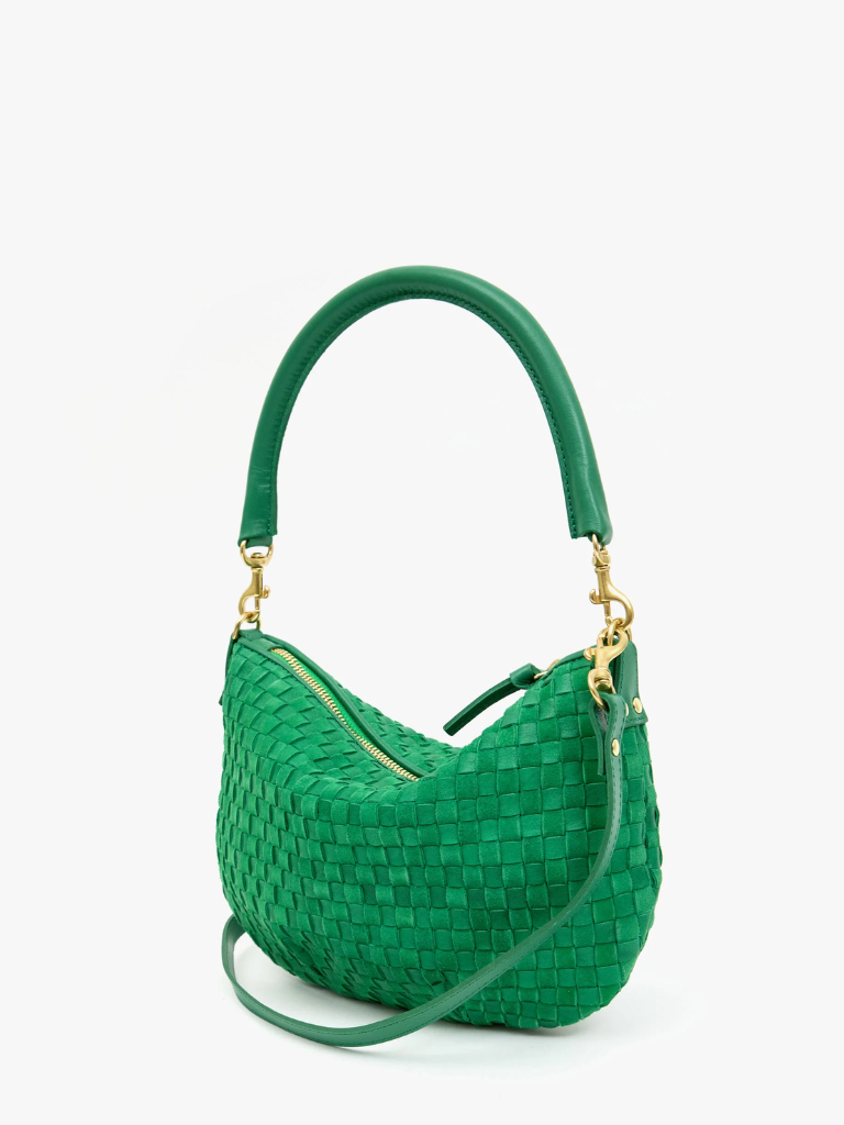 Petit Moyen in Grass Woven Checker