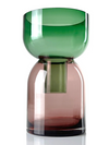 Medium Flip Vase in Green & Pink