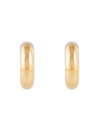 Bold Gold Midi Hoops in Gold