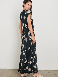 Serenity Dress in Midnight Roses