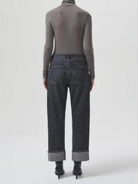 Fran Low Slung Straight Jean in Ditch