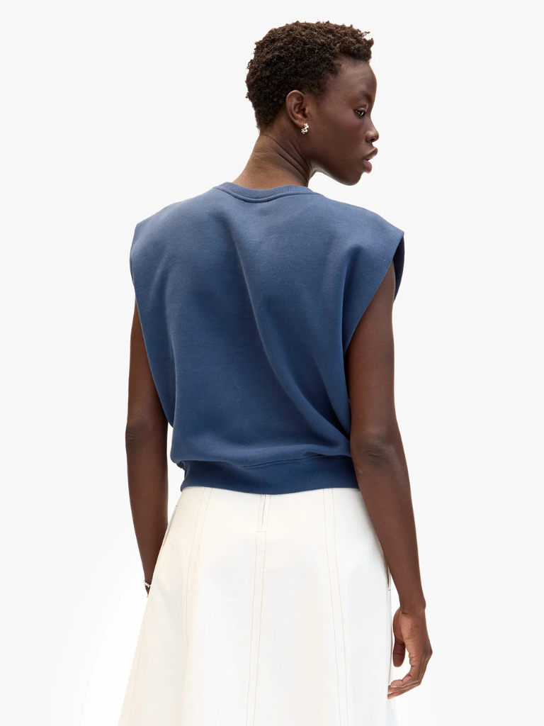 Le Vest in Navy w/Gold Anchor Button