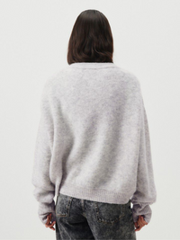 Vitow Sweater in Light Grey Melange