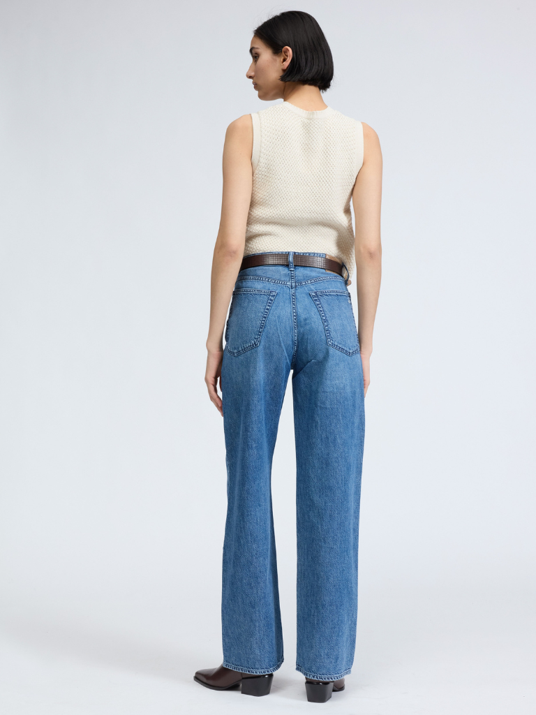 Featherweight Logan Wide-Leg Jean in River