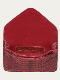 Alex Python Cardholder in Burgundy