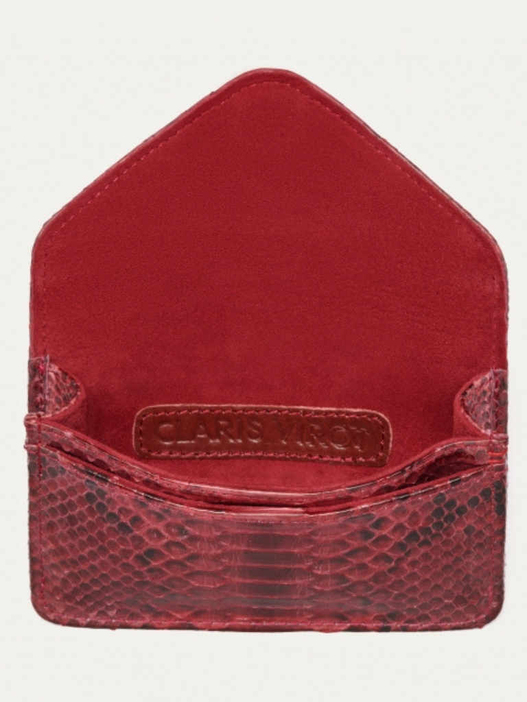 Alex Python Cardholder in Burgundy