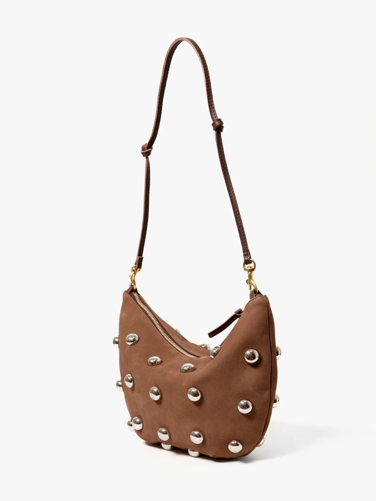 Lune Bag in Smooth Nubuck w/ Studs