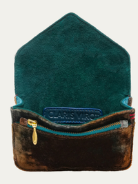 Alex Velvet Cardholder in Terracielo