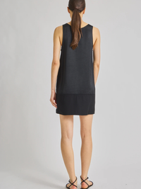 Maro Mini Shift Dress in Black